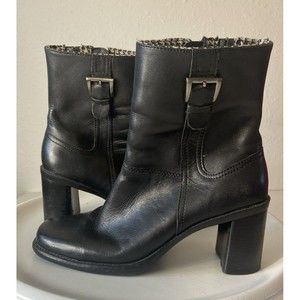 Tommy Hilfiger Iridium Women Ankle leather Boots US 6.5m Black